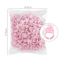 Heart Shape Lash Glue Holder Ring Cup 100pcs